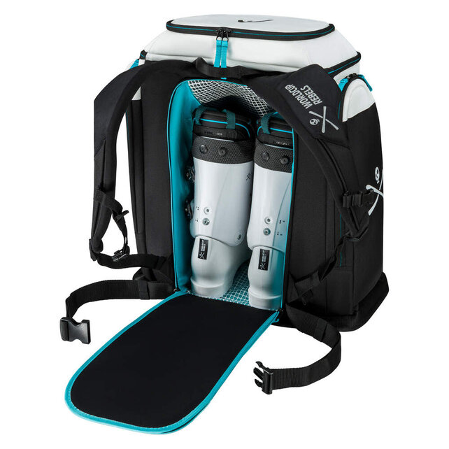 Head Rebels Racing Backpack S (25/26) Blk/Wht/Spd. Blue