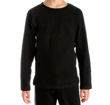 Hot Chillys Youth Velvet Fleece Crew (25/26) Black