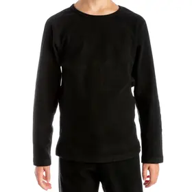 Hot Chillys Youth Velvet Fleece Crew (25/26) Black