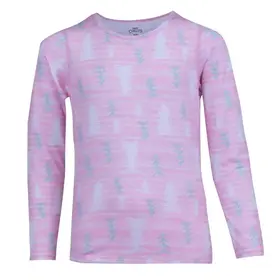 Hot Chillys Youth Velvet Fleece Crew (25/26) PTP Pine Tree Petal