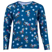 Hot Chillys Youth Velvet Fleece Crew (25/26) SNB Snow Bears