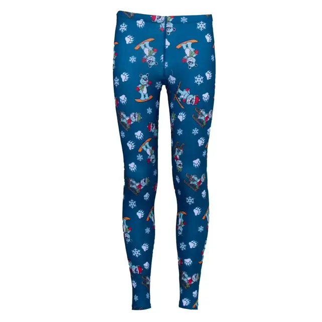 Hot Chillys Youth Velvet Fleece Pant (25/26) SNB Snow Bears