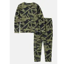 Burton Kids' Fleece Base Layer Set (25/26) Forest City Streets-E2F