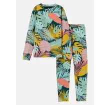 Burton Kids' Fleece Base Layer Set (25/26) Oversized Tropical-Ezo