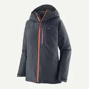 Patagonia W's Insulated Powder Town Jkt (25/26) Smolder Blue W/Orange Peel-Sbpe