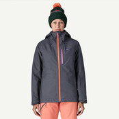 Patagonia W's Insulated Powder Town Jkt (25/26) Smolder Blue W/Orange Peel-Sbpe
