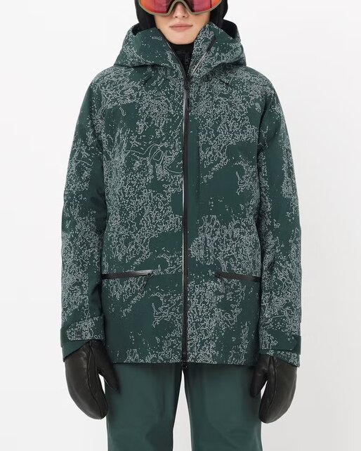 Salomon Absolute 3L Print Jkt W Ao/Green Gables (25/26)