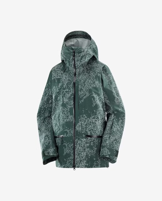 Salomon Absolute 3L Print Jkt W Ao/Green Gables (25/26)