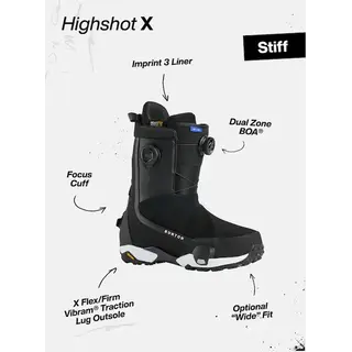 Burton Women's Highshot X Step On® Snowboard Boots (25/26) Black-A02