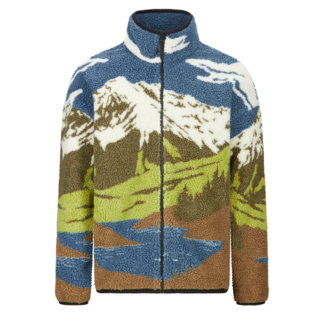 Picture Hafdals Zip Fleece (25/26) A Cloudy Landsc Sherpa M