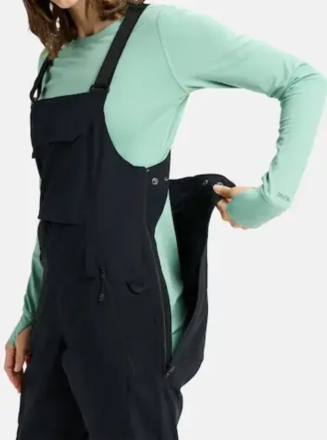 Burton Women's Reserve 2L Stretch Bibs (25/26) True Black-A04
