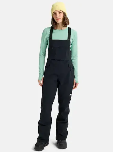 Burton Women's Reserve 2L Stretch Bibs (25/26) True Black-A04