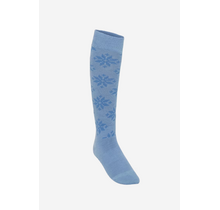 Kari Traa Rose Wool Ski Socks - 65% Merino Wool (25/26) Pastel Light Blue-Iri