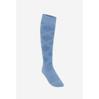 Kari Traa Rose Wool Ski Socks - 65% Merino Wool (25/26) Pastel Light Blue-Iri