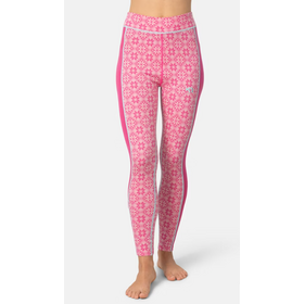 Kari Traa Rose High Waisted Baselayer Pants - 100% Merino Wool (25/26) Bright Pink-Spink