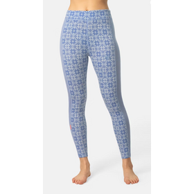 Kari Traa Rose High Waisted Baselayer Pants - 100% Merino Wool (25/26) Pastel Light Blue-Iris