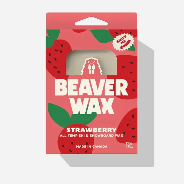 Beaver Wax 135g Bar Scented Wax Collection Strawberry