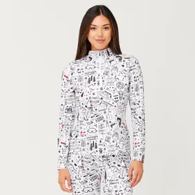 Krimson Klover Graffiti Top (25/26) White-950