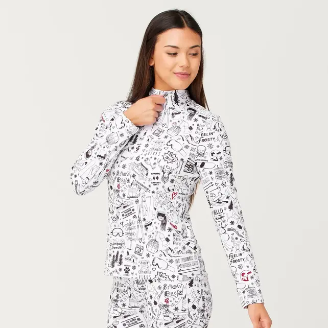 Krimson Klover Graffiti Top (25/26) White-950