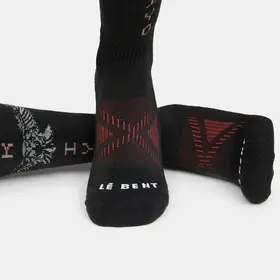 Le Bent Kai Jones Pro Series Light Cushion Snow Sock (25/26) Black-001