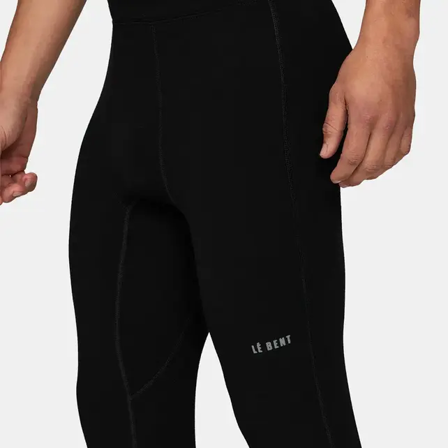 Le Bent Mens Heavyweight Grid Fleece Bottom (26/27) Black