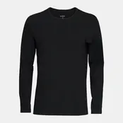 Le Bent Mens Heavyweight Grid Fleece Crew (26/27) Black