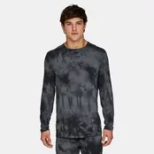 Le Bent Mens Lightweight Crew (25/26) Charcoal Tie Dye-971
