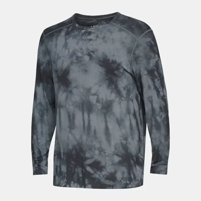Le Bent Mens Lightweight Crew (25/26) Charcoal Tie Dye-971