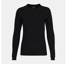 Le Bent Womens Heavyweight Antarctic Grid Fleece Crew (25/26) Black-001