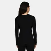 Le Bent Womens Heavyweight Grid Fleece Crew (26/27) Black