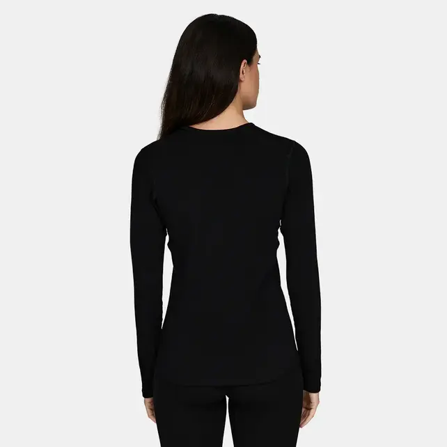 Le Bent Womens Heavyweight Grid Fleece Crew (26/27) Black