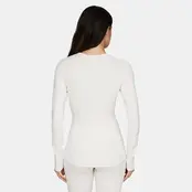 Le Bent Womens Heavyweight Grid Fleece Crew (26/27) Pearl