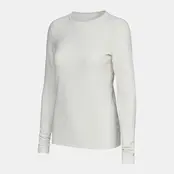 Le Bent Womens Heavyweight Antarctic Grid Fleece Crew (25/26) Pearl-113