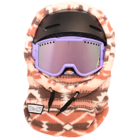 Mdxone Over The Helmet Balaclava Soft Plush (25/26) Off White & Pink