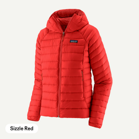 Patagonia W's Down Sweater Hoody (25/26) Sizzle Red-Szrd