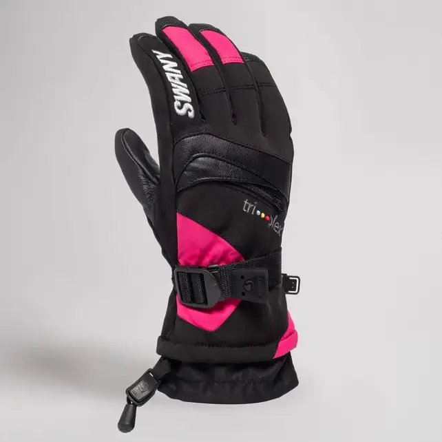 Swany X-Change Jr Glove (25/26) Black/Magenta-599