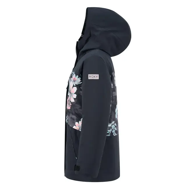 Roxy Girls' Roxy Floral Block Parka (25/26) Black