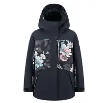 Roxy Girls' Roxy Floral Block Parka (25/26) Black