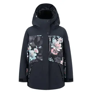 Roxy Girls' Roxy Floral Block Parka (25/26) Black