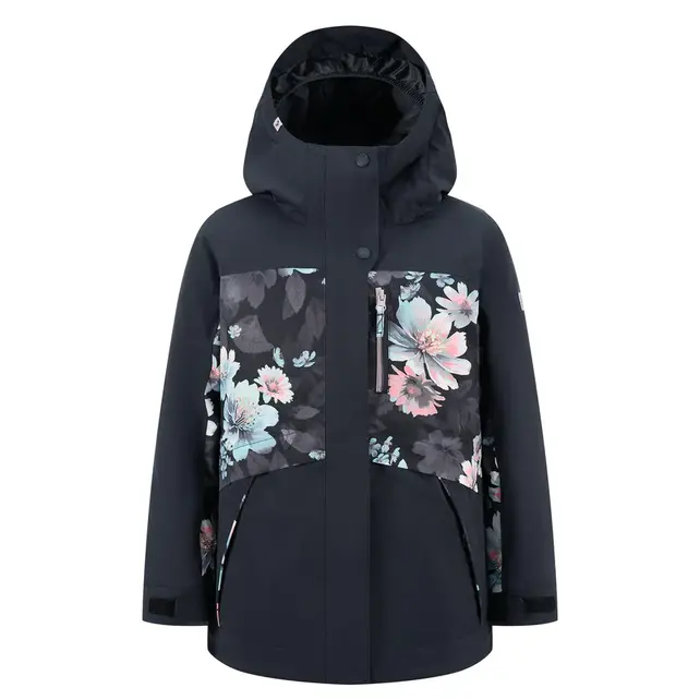 Roxy Girls' Roxy Floral Block Parka (25/26) Black
