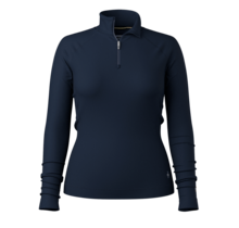 Smartwool Women's Classic Thermal Merino Base Layer 1/4 Zip Boxed (25/26) Deep Navy-092