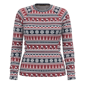 Smartwool Women's Classic Thermal Merino Base Layer Crew Boxed (25/26) Currant Alpine Apres-P90