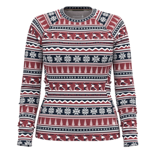 Smartwool Women's Classic Thermal Merino Base Layer Crew Boxed (25/26) Currant Alpine Apres-P90