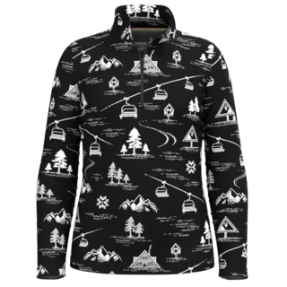 Smartwool Kids' Classic Thermal Merino Base Layer 1/4 Zip Boxed (25/26) Black Ski Day-Q12