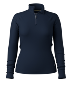Smartwool Women's Classic Thermal Merino Base Layer 1/4 Zip Boxed (25/26) Deep Navy-092