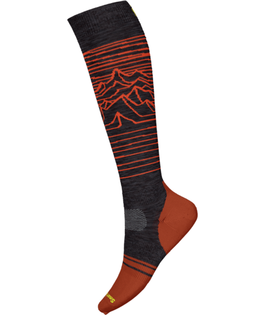 Smartwool Snowboard Full Cushion Iguchi Otc Socks (25/26) Charcoal-003