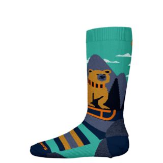 Smartwool Kids' Ski Light Cushion Sleigh Bear Otc Socks (25/26) Capri-810