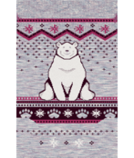 Smartwool Kids' Wintersport Full Cushion Polar Bear Otc Socks (25/26) Purple Eclipse-H76