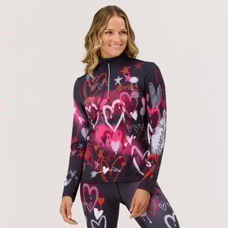 Krimson Klover Graffiti Girls Top (25/26) Black-917