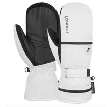 Reusch Alpine Ski Lady Mitten, Alison Gore-Tex (25/26) White-Black-1101